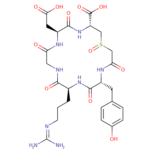 Cyclo(-D-Tyr-Arg-Gly-Asp-Cys(carboxymethyl)-OH) sulfoxide