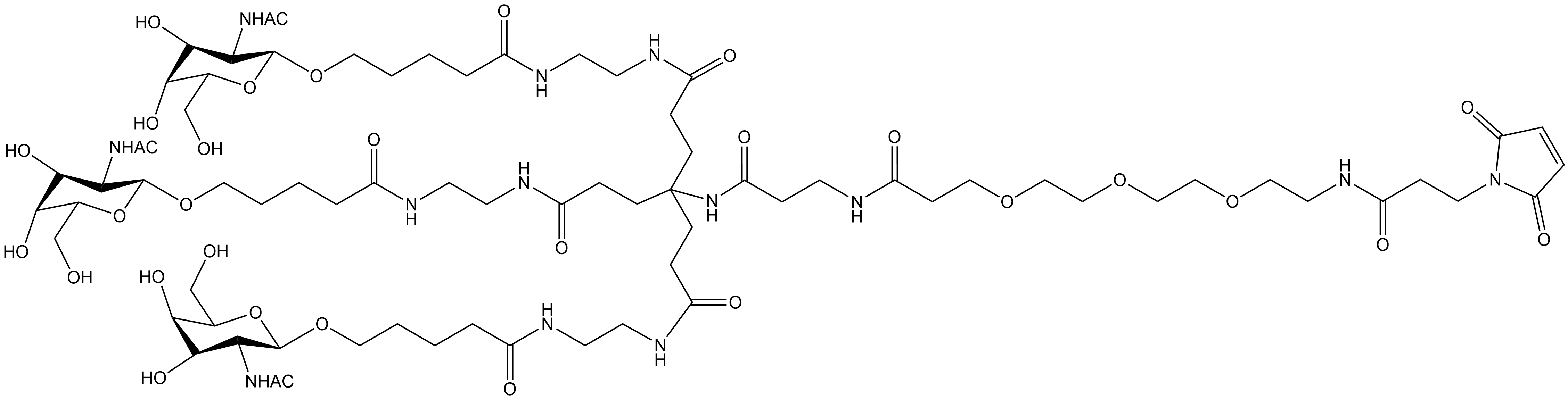 N-acetyl Galactosamine(3 branches)-peg3-mal